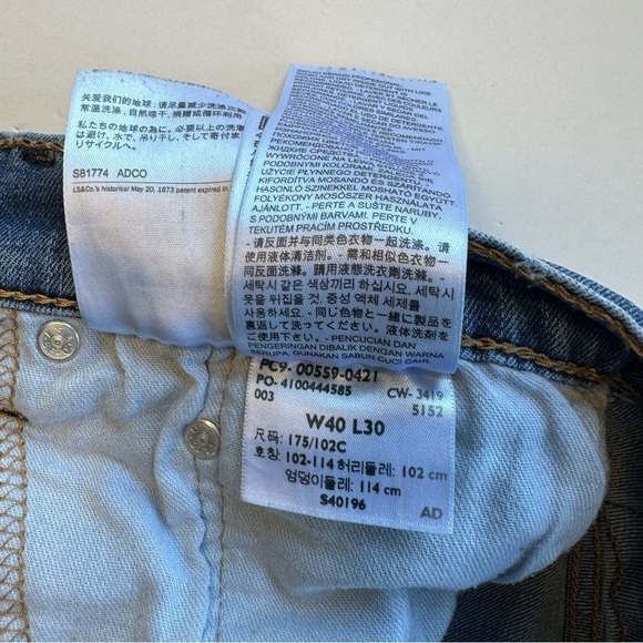 Levi’s 559 Relaxed Straight Fit Jeans Size 40 - Picture 7 of 14